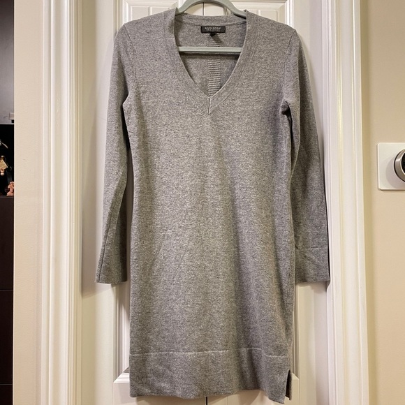 NWOT Banana Republic Grey Merino Wool Sweater Dress – XS - Picture 2 of 16